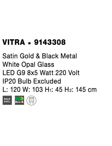 Подвесная лампа Vitra 9143308 | Nova Luce | TavaGaisma.lv/ru