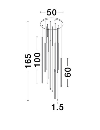 Pendelleuchte Ellettra Ø50 LED