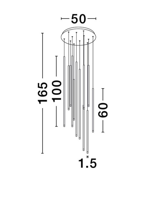 Pendelleuchte Ellettra Ø50 LED