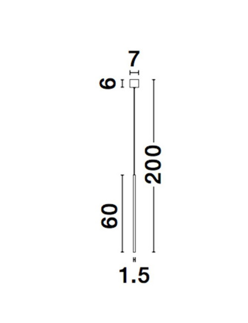 Подвесная лампа Ellettra Ø1,5 LED