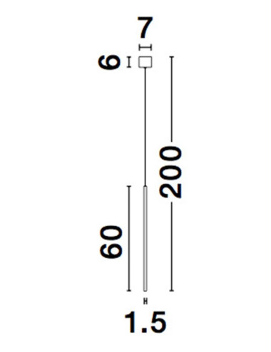 Pakabinamas šviestuvas Ellettra Ø1,5 LED 9088103 | Nova Luce | TavaGaisma.lv/lt