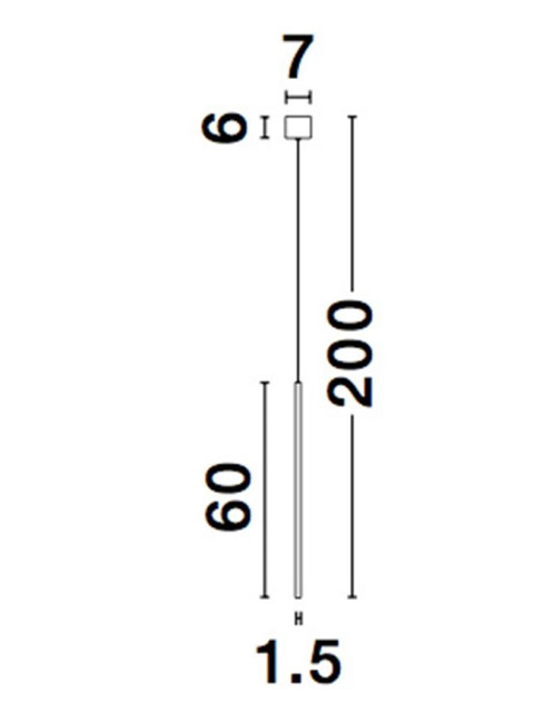 Ripplamp Ellettra Ø1,5 LED