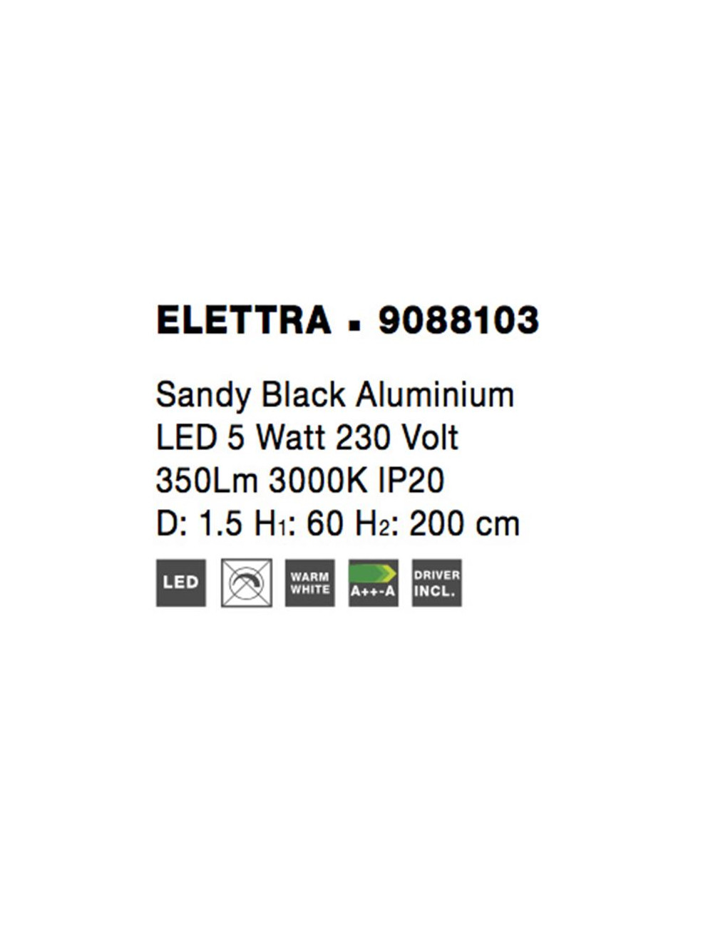 Подвесная лампа Ellettra LED