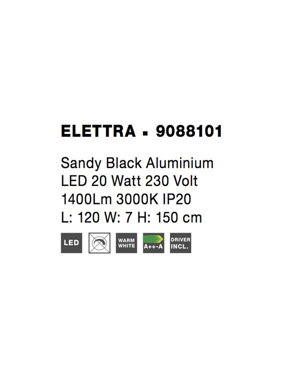 Piekaramā lampa Ellettra LED