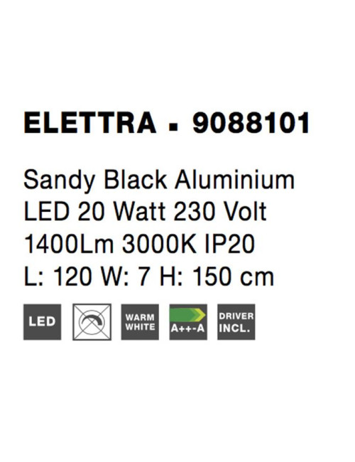 Piekaramā lampa Ellettra LED