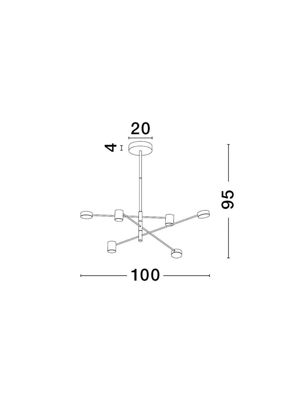 Piekaramā lampa Nordic Ø100 LED