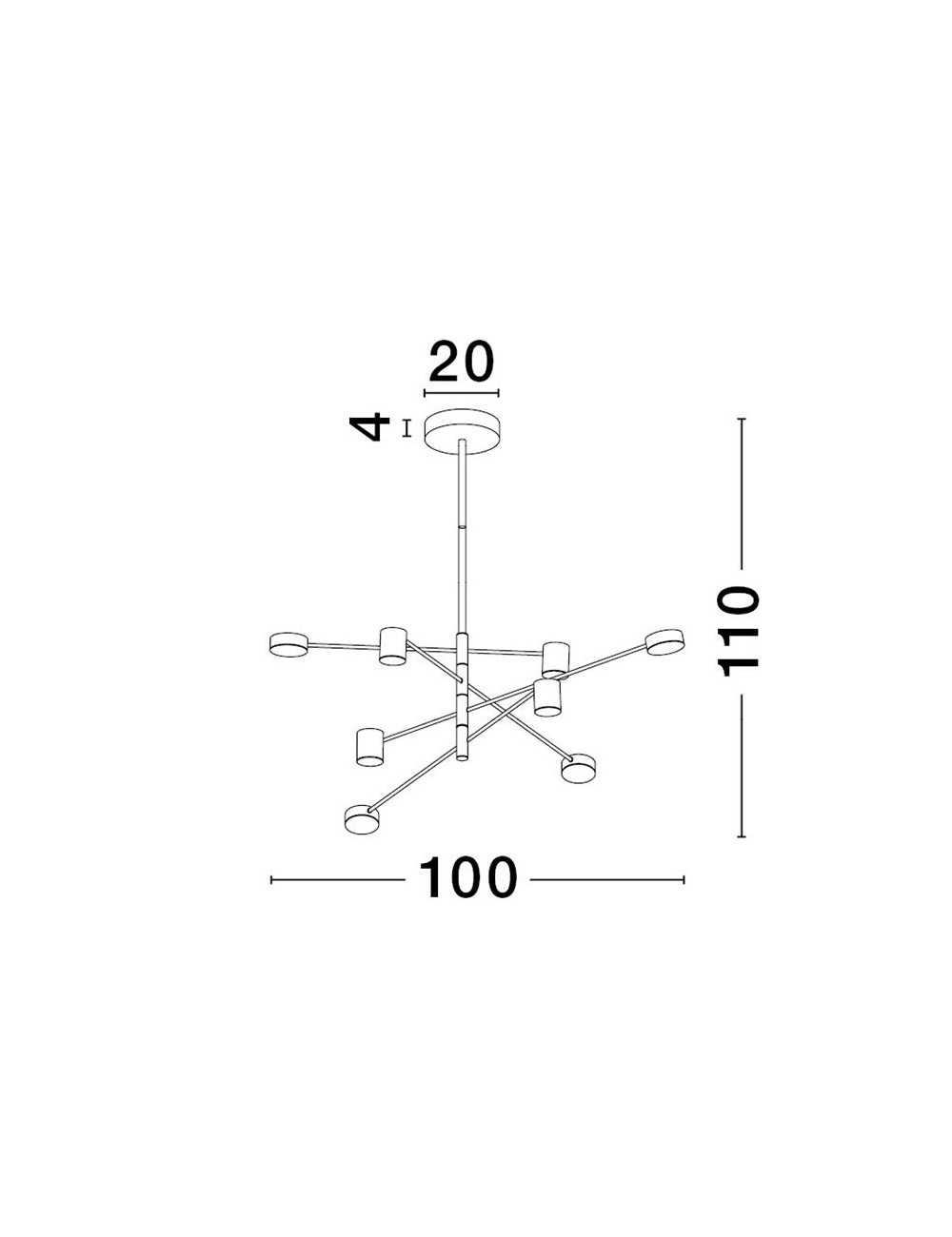 Pendant lamp Nordic Ø100 LED