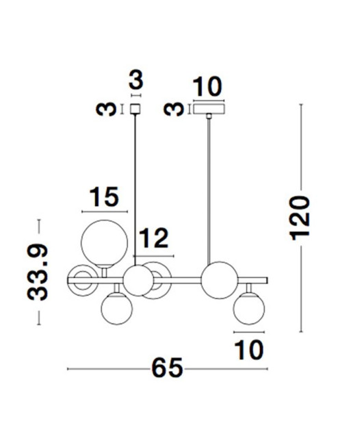 Piekaramā lampa Odillia