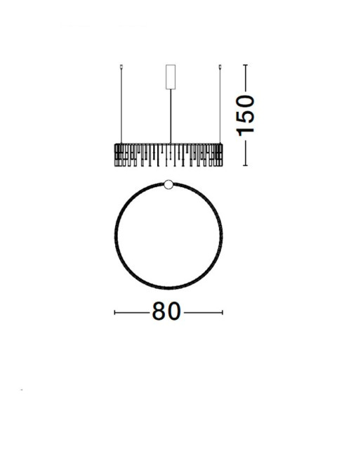 Люстра Stellar Ø80 LED