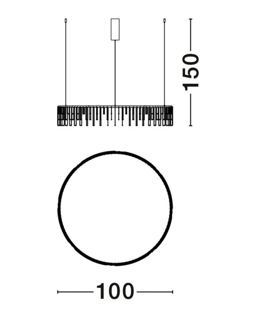 Kronleuchter Stellar Ø100 LED