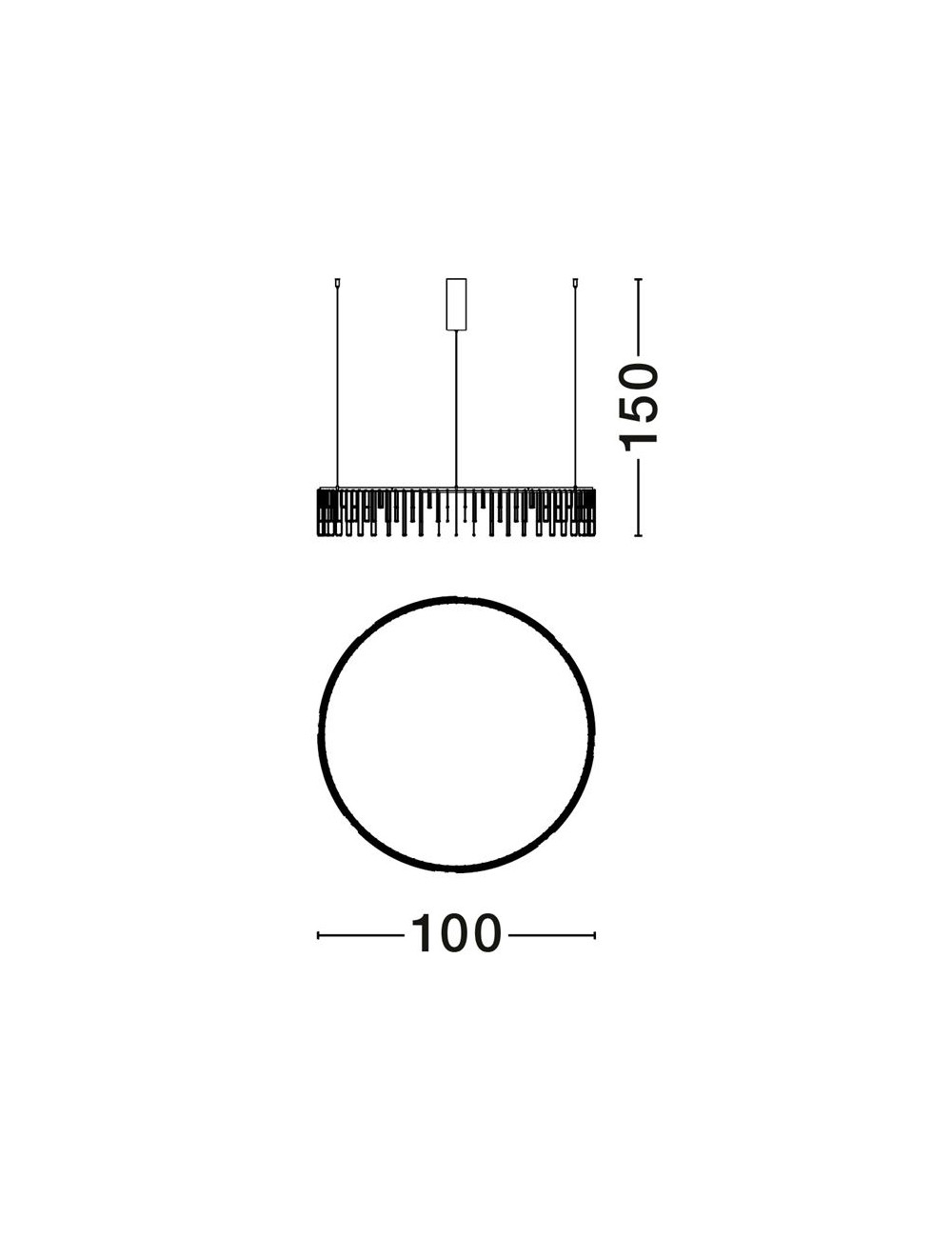 Kronleuchter Stellar Ø100 LED