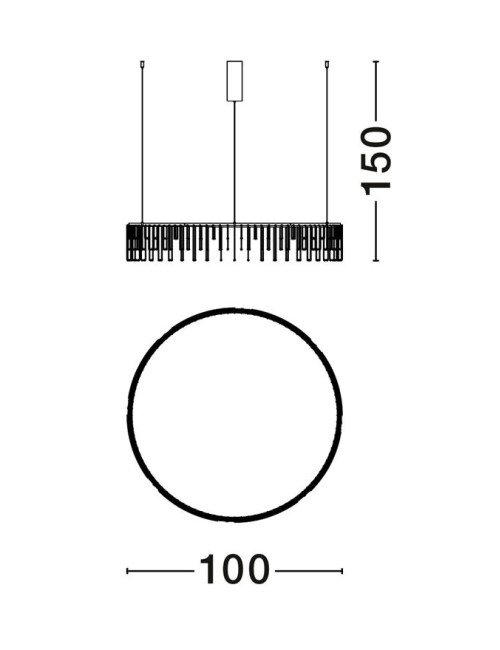 Kronleuchter Stellar Ø100 LED