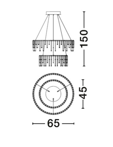 Lühter Stellar Ø65 LED 9186968 | Nova Luce | TavaGaisma.lv/et