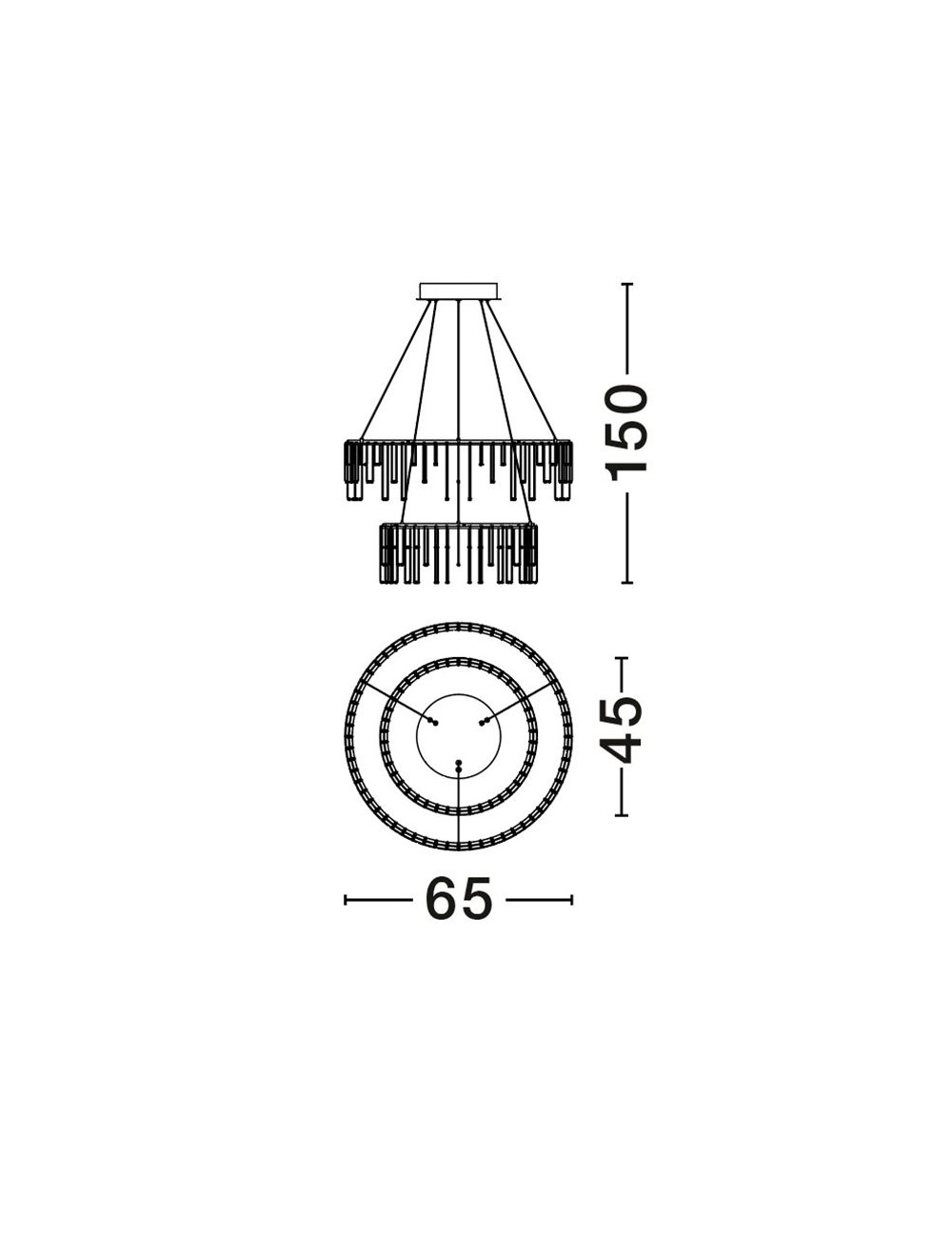 Chandelier Stellar Ø65 LED