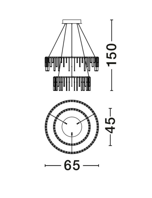Chandelier Stellar Ø65 LED