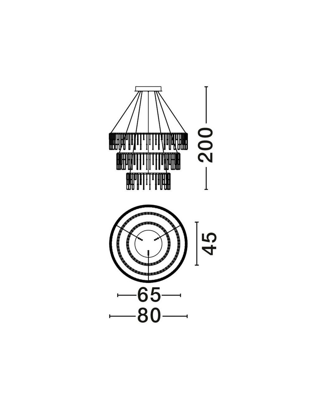 Lustra Stellar Ø80 LED