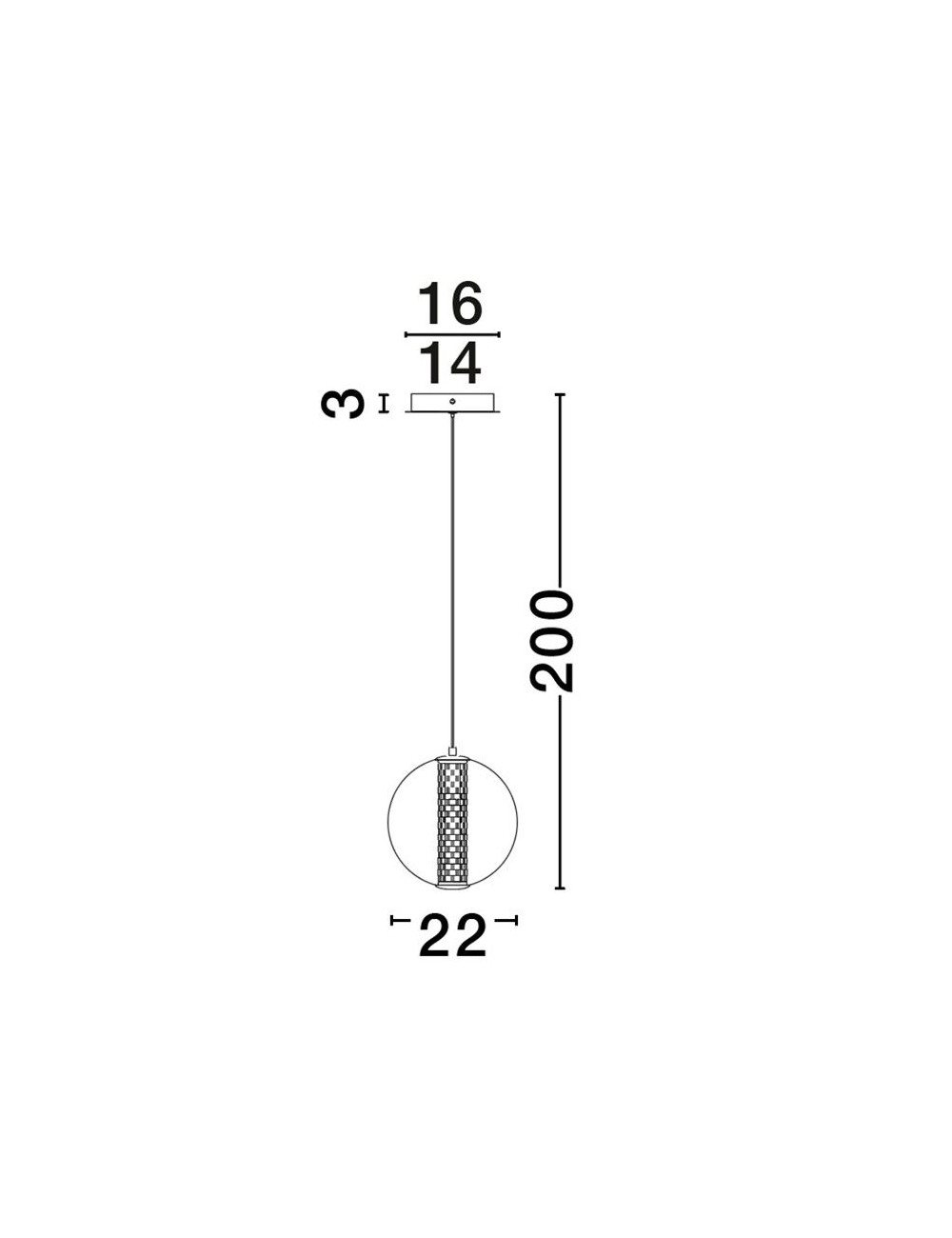 Pendelleuchte Navi Ø22 LED