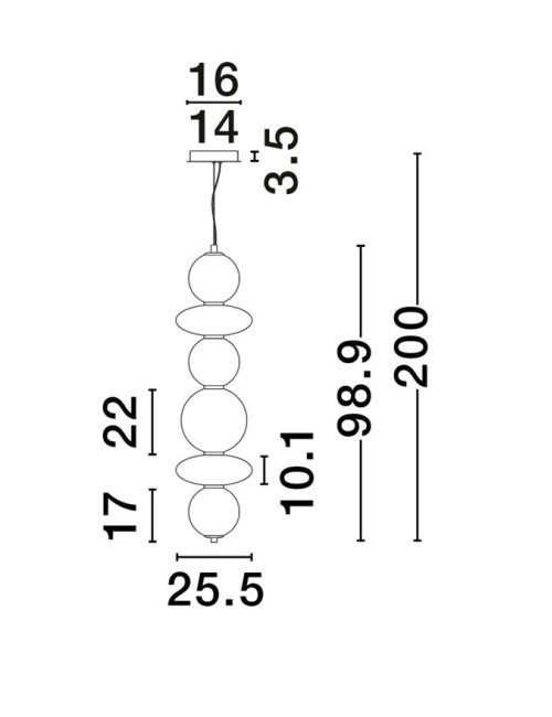 Подвесная лампа Navi Ø25,5 LED