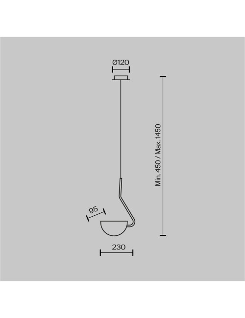 Piekaramā lampa Mollis