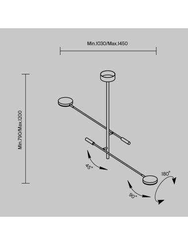 Ceiling lamp Fad LED MOD070CL-L15B3K1 | Maytoni | TavaGaisma.lv/en