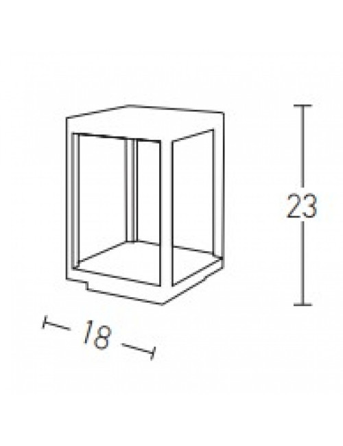 Pastatomas šviestuvas E203 LED IP54