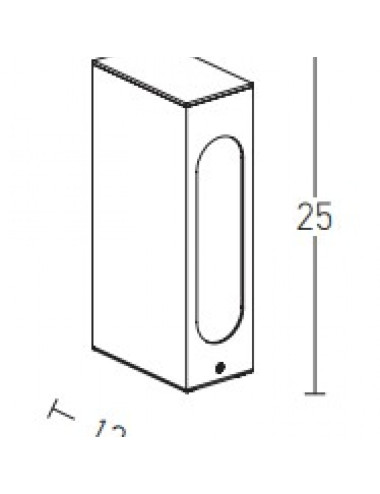 Garden lamp E211 LED IP54