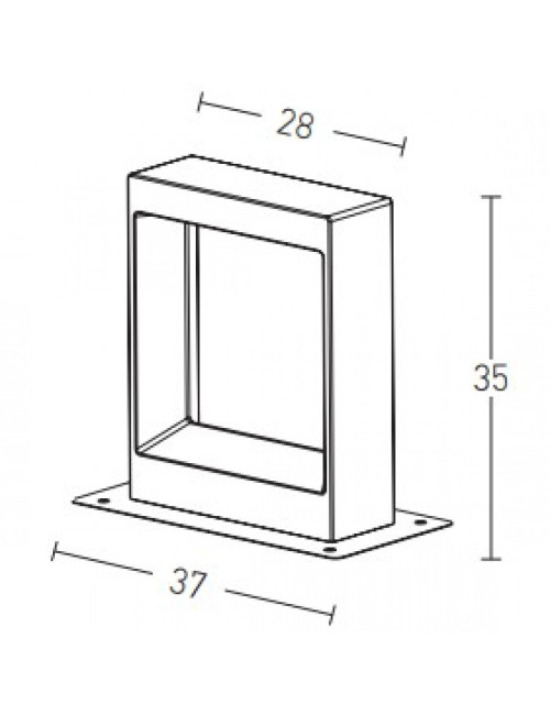 Pastatomas šviestuvas E190 LED IP54