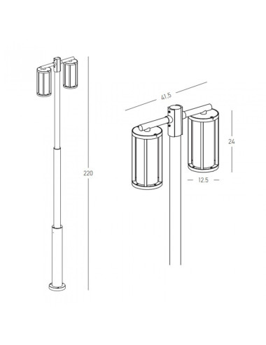 Garden lamp E339 IP65