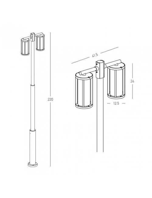 Dārza lampa E339 IP65