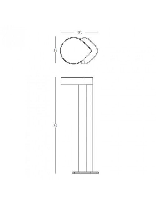 Dārza lampa E357 LED IP65