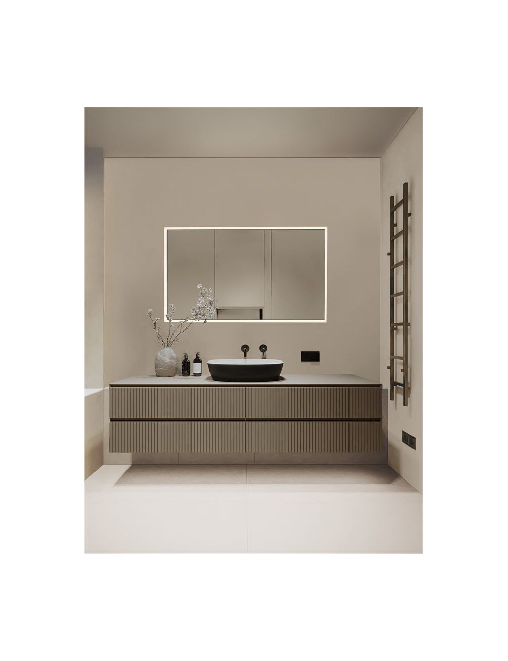 Spiegel Ambor IP44 LED 70x5.5x120 cm