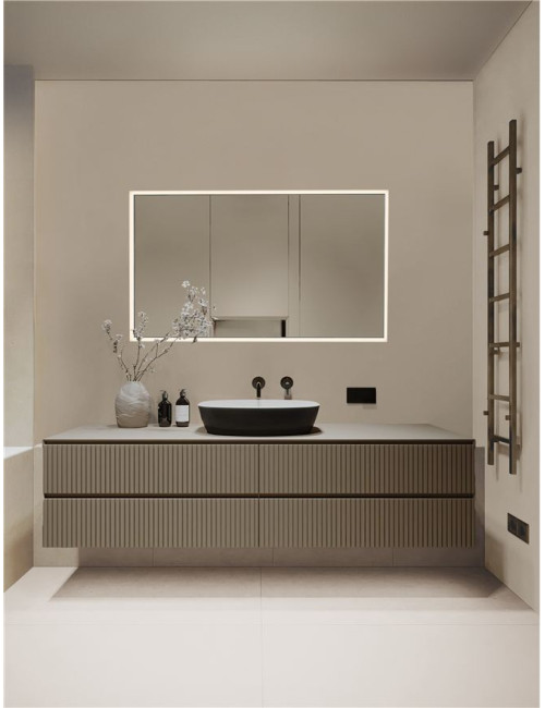 Spiegel Ambor IP44 LED 70x5.5x120 cm