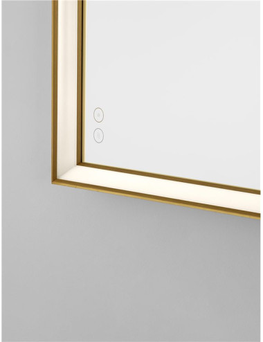 Spogulis Ambor IP44 LED 60x5.5x80 cm