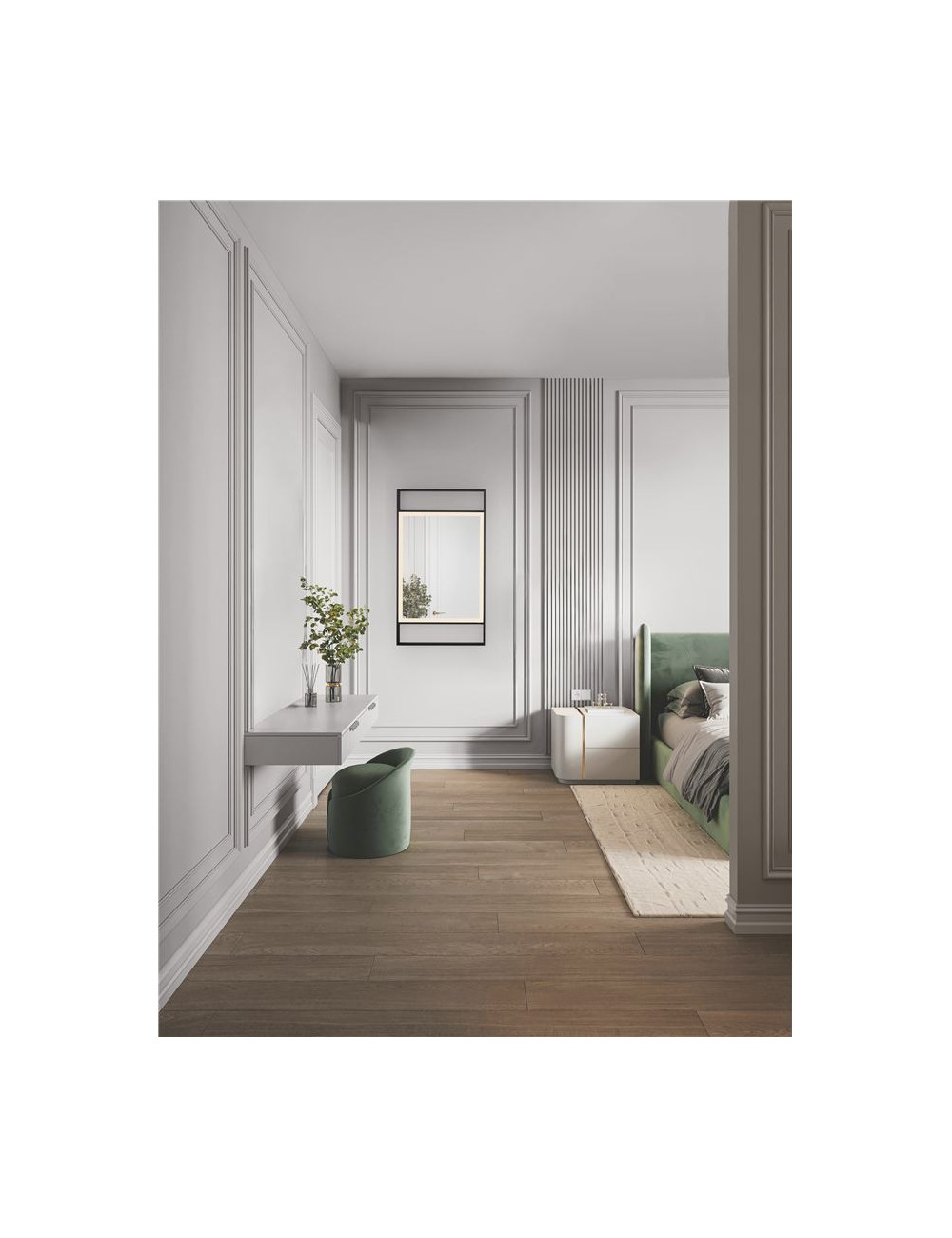 Mirror Doul IP44 LED 60x5x106 cm