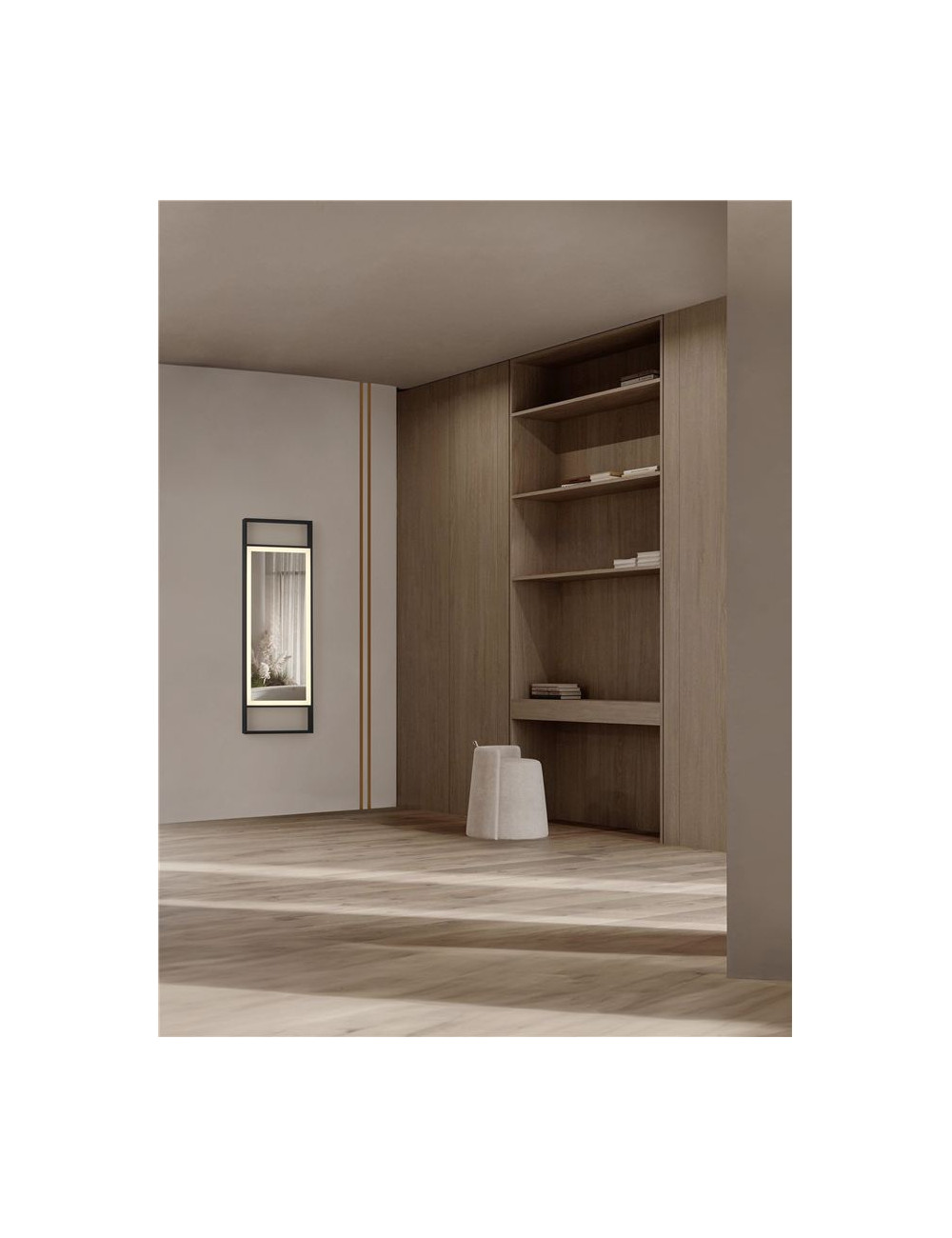 Mirror Doul IP44 LED 40x5x120 cm