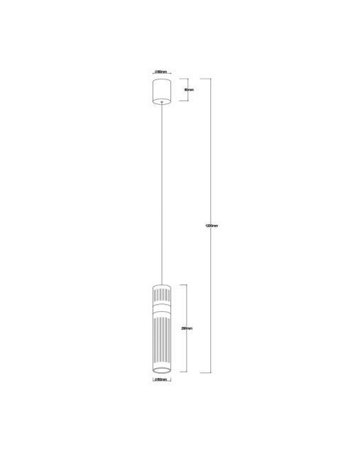 Piekaramā lampa Ambiente Ø6 LED