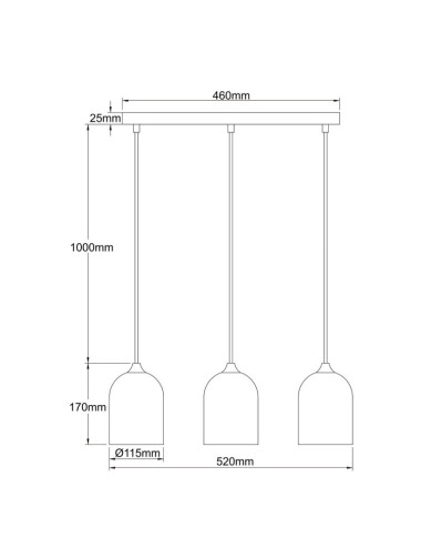 Pendant lamp Nilo