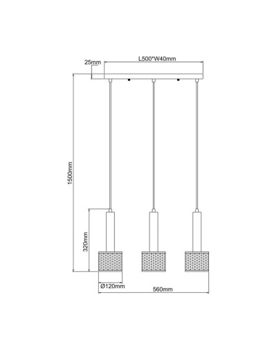Pendant lamp Amo