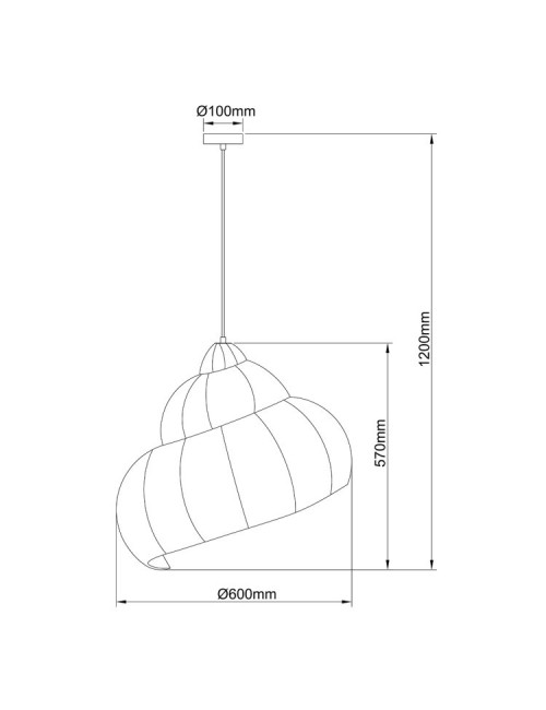 Ripplamp Shella Ø60