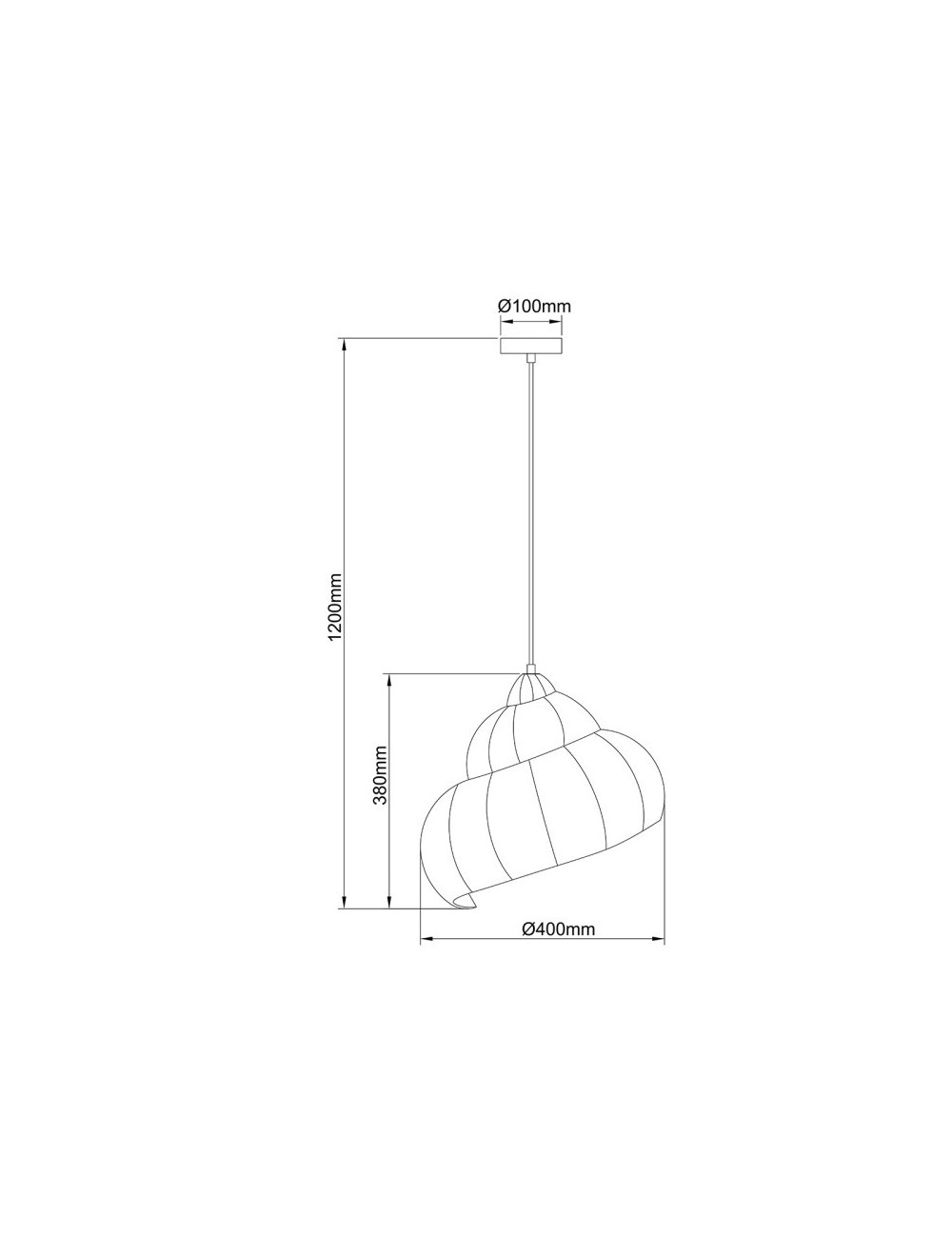 Pendant lamp Shella Ø40