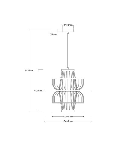 Ripplamp Astra Ø45 LP-3110/1P BK | Light Prestige | TavaGaisma.lv/et