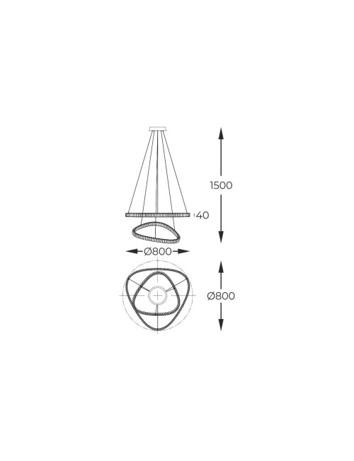 Lühter Athesa Ø80 LED