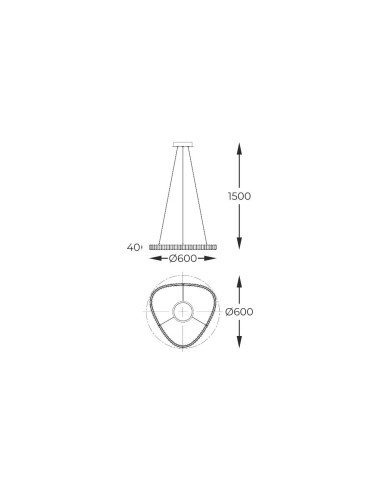 Люстра Athesa Ø60 LED