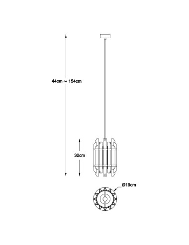 Piekaramā lampa Alexandria Ø19