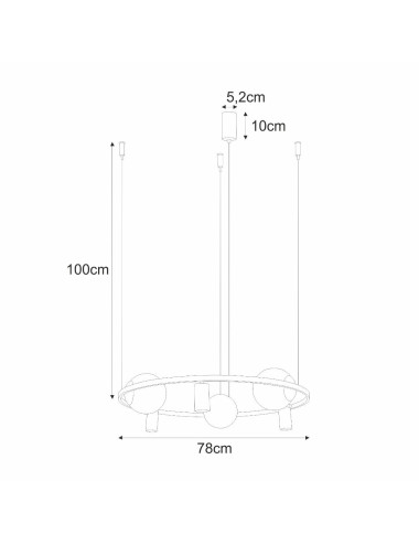 Pendant lamp Orbit Ø78