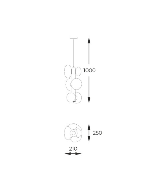 Piekaramā lampa Omi
