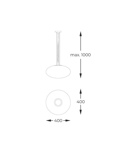 Pendant lamp Omi Ø40