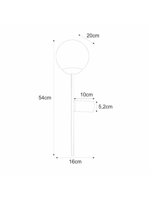 Sieninis šviestuvas Orbit