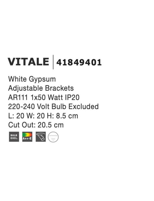 Встраиваемая лампа Vitale Ø20