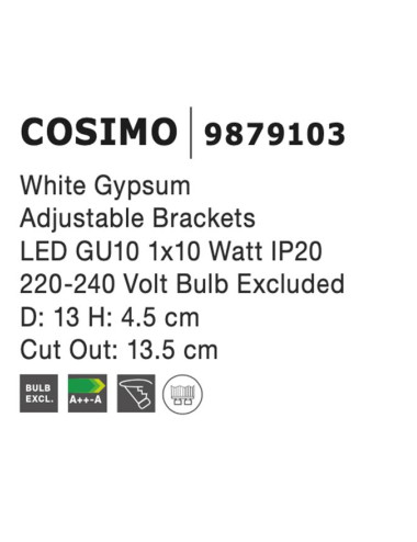 Recessed lamp Cosimo Ø13